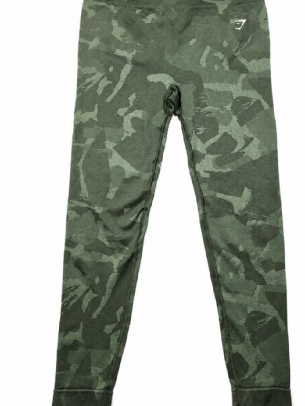 LIKE NEW - Gymshark Adapt Camo Seamless Leggings Sz L Savanna | Green High Waist - Picture 4 of 14
